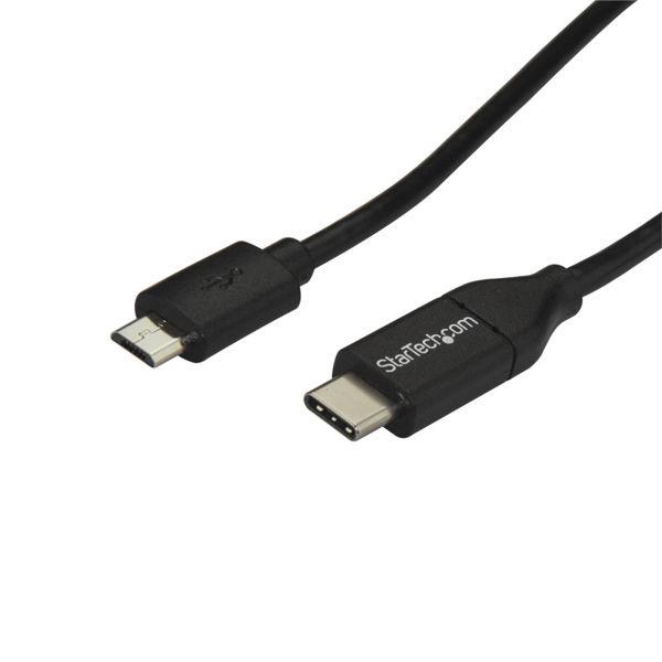 1m USB 2.0ケーブル（Micro B - タイプC）　USB2CUB1M　1個　StarTe...