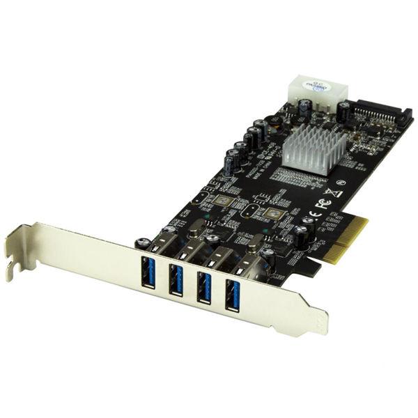 USB 3.0 x4増設PCIe カード UASP対応　PEXUSB3S42V　1個　StarTec...