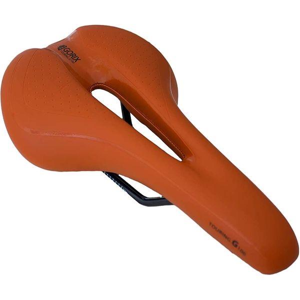 GORIX 自転車低反発サドル　ダークブラウン GX-C19 1個（直送品）
