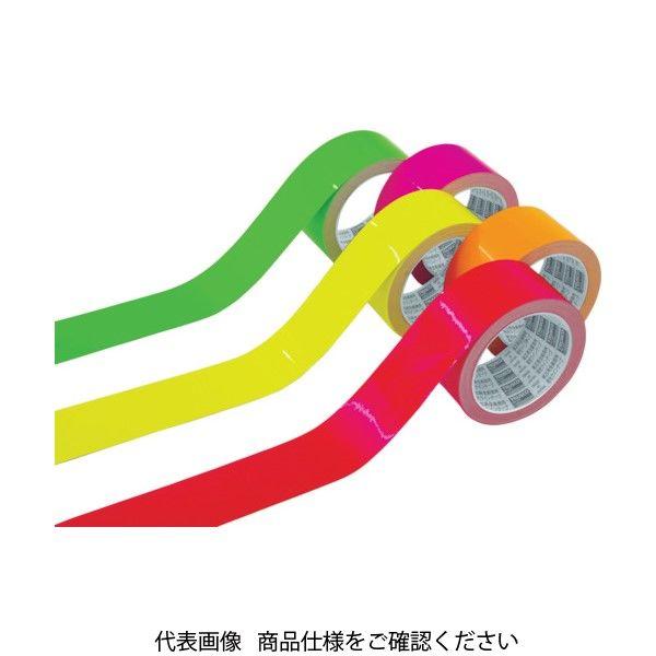 トラスコ中山 TRUSCO 蛍光ラインテープ50mmx10m ピンク TLK-5010P 1巻 48...