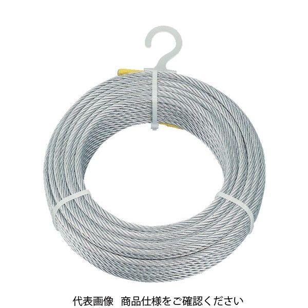 トラスコ中山 TRUSCO メッキ付ワイヤロープ Φ9mmX50m CWM-9S50 1巻 489-...