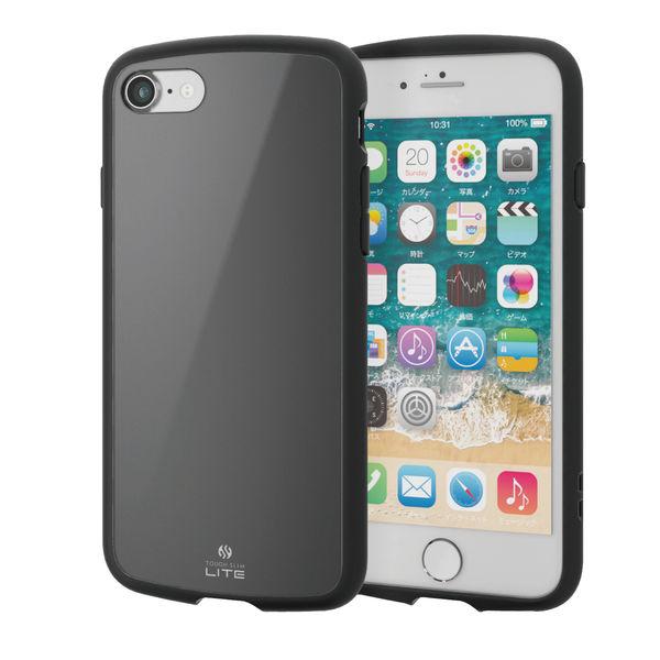 iPhone SE 第3・2世代/8/7 用 ケース カバー ハイブリッド ブラック PM-A22S...