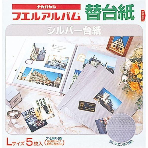 ナカバヤシ シルバー替台紙 ビス式用 Ｌサイズ 5枚 ア-LMR-5N 2組（直送品）