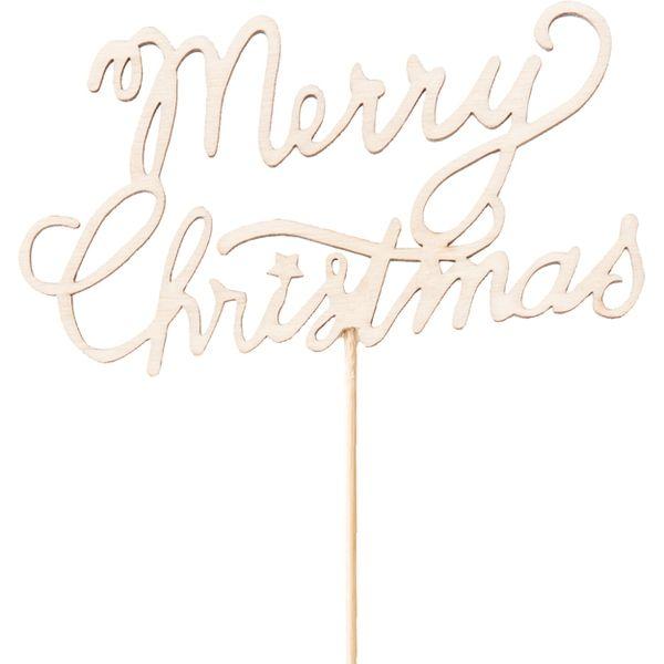 ヘッズ クリスマスフラワーピック-80/ウッド XRI-FP10 1セット（50本：10本×5パック...