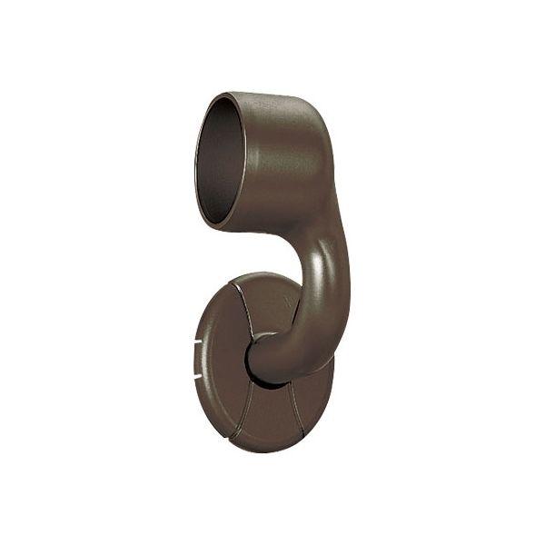 マツ六 35横受エンドブラケット 右用 040-1055 ブラウン BD-10RB　【歩行補助】介援...