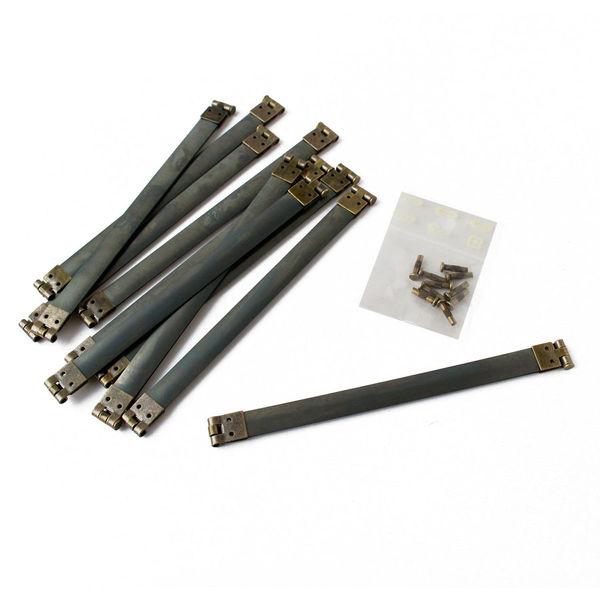 日本紐釦貿易 バネ口金 14cm 10本入 AG JS8004 1セット(10本入×3)（直送品）