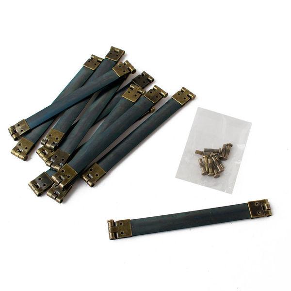 日本紐釦貿易 バネ口金 10cm 10本入 AG JS8001 1セット(10本入×3)（直送品）