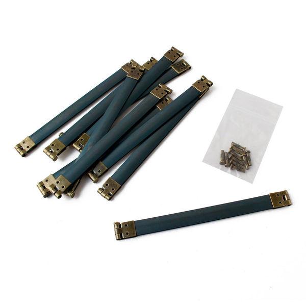 日本紐釦貿易 バネ口金 12cm 10本入 AG JS8002 1セット(10本入×3)（直送品）