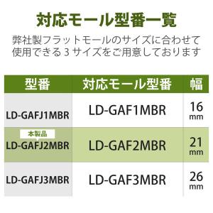 配線カバー 壁用 ケーブルモール ストレート ...の詳細画像2