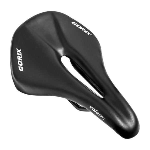 GORIX GX-volare サドル スチールレール ブラック 43554 1個（直送品）