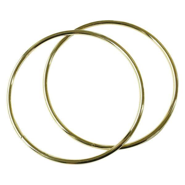 O型 金属持ち手 リングハンドル ゴールド 内径φ12.5cm 2個入 SGM-RING125-G ...