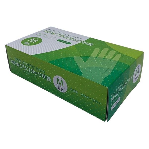 CGM NEWプラスチック手袋M100枚 #012 1箱(300枚)×3（直送品）