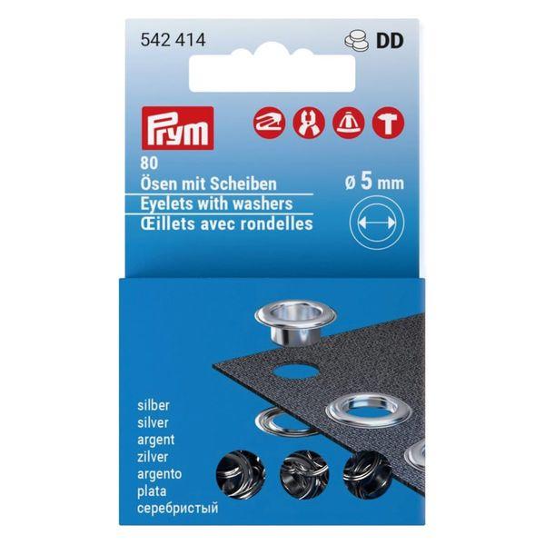 Prym 補充用 片面ハトメ金具 5mm 80組入 PRM542414 1個（直送品）