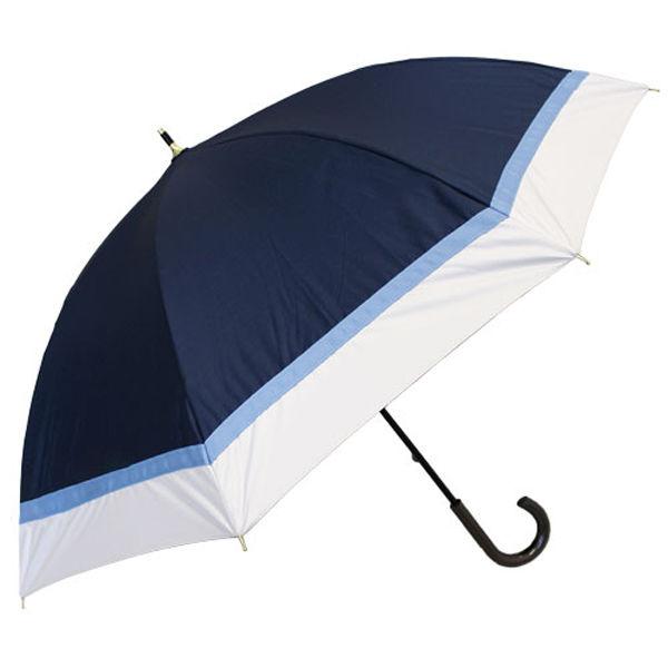 アテイン 晴雨兼用50cm グログランテープ切継ぎ ネイビー 6716NV 1セット(3本)（直送品...