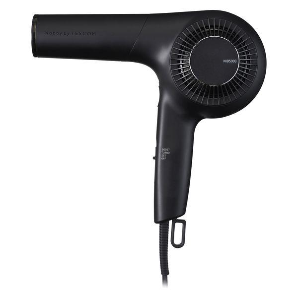 ドライヤー 速乾 大風速 1300W プロテクトイオン サロンクオリティ ブラック NIB500B-...