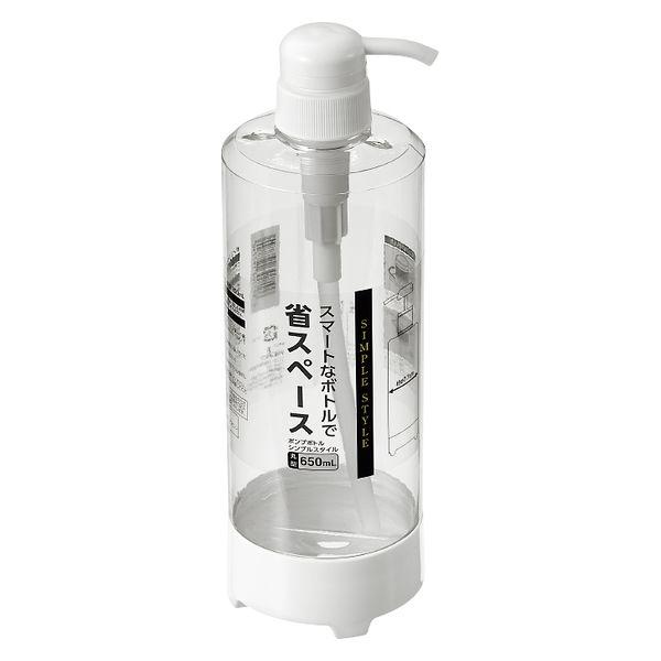 エコー金属 ポンプボトル シンプル 丸型650ml 2299-389 1箱(6個入)（直送品）