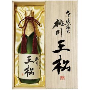 桃川 清酒 大吟醸純米酒 王松 木箱入 720ml 4904170006861 1本(直送品)