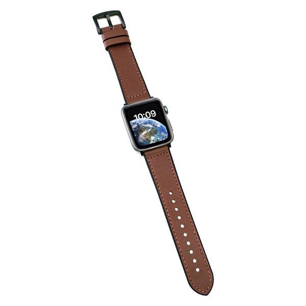 エアージェイ Apple Watch本革ベルト　BR AWB-4 BR 1本（直送品）