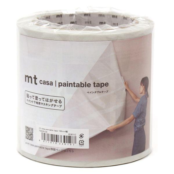 カモ井加工紙 mt casa paintable tape 幅の広い塗装用下地マスキングテープ 10...