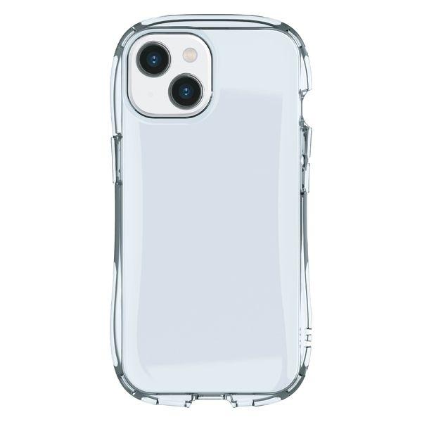グルマンディーズ iPhone15/14/13 対応クリスタルクリアケース ライトブルー GMD-1...
