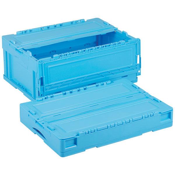 軽量折りたたみコンテナ CSS31NR 33L ブルー ACCN360 1セット（10個） 岐阜プラ...