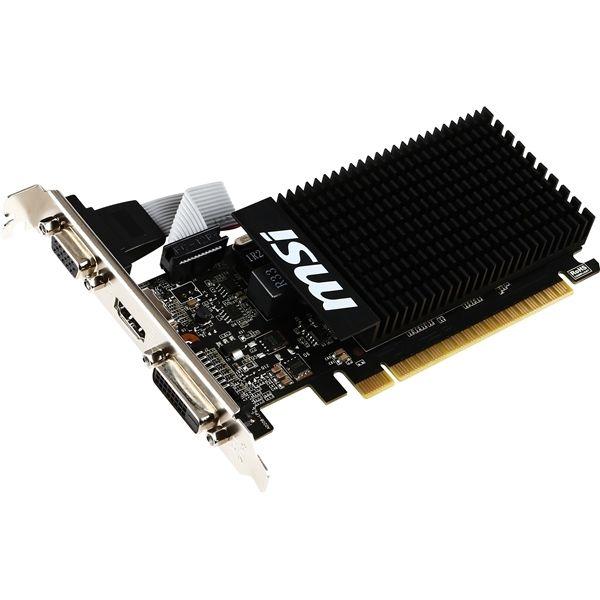 ファンレス　ロープロ対応ＭＳＩ　　ＮＶＩＤＩＡ　ＧｅＦｏｒｃｅ　　　ＧＴ７１０　２ＧＢ搭載　グラフィ...