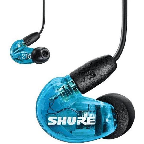 SHURE 高遮音性イヤホン/トランスルーセントブルー(リモコンマイク付きケーブル) SE215DY...