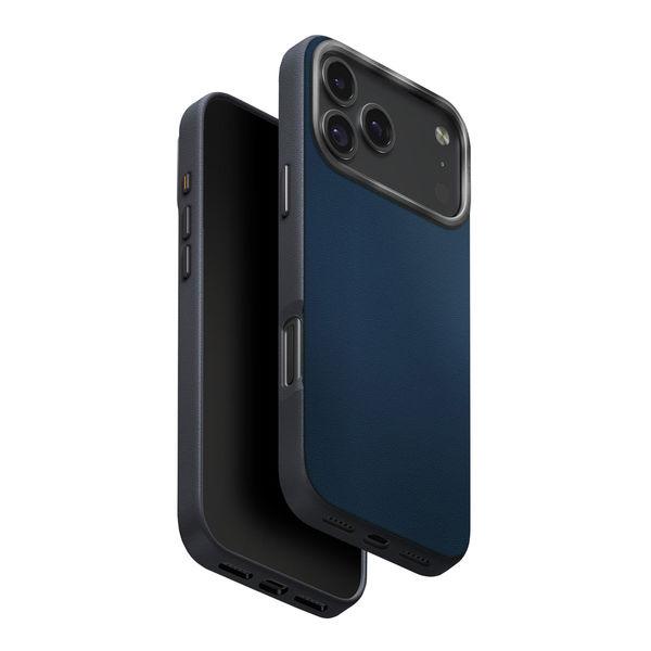 iPhone 17 Pro Max UNIQ デュアルトーンデザイン スリムPUレザーケース  スチ...