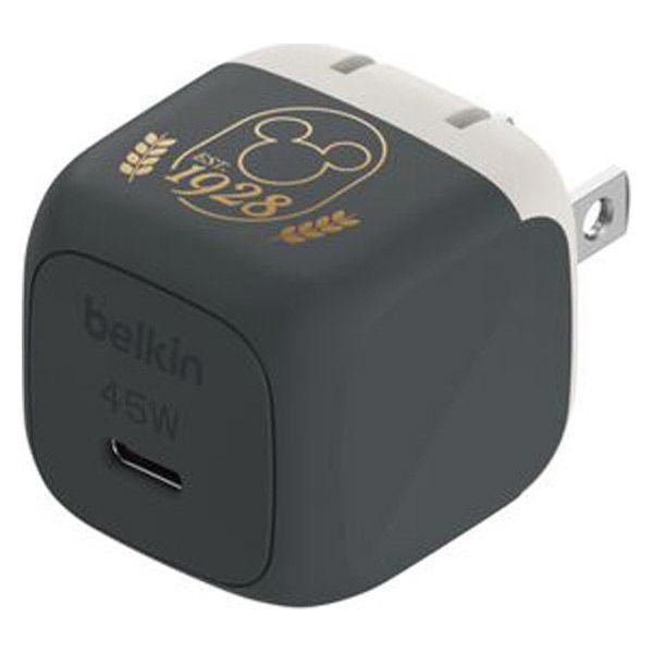 Belkin  ＢｏｏｓｔＣｈａｒｇｅ　４５Ｗ　ＵＳＢーＣ　小型充電器　ミッキーマウス WCA013...