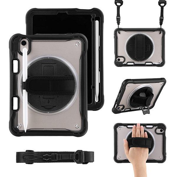 iPad mini 8.3インチ (A17 Pro/第6世代) 縦横スタンド可能 360度回転ホール...