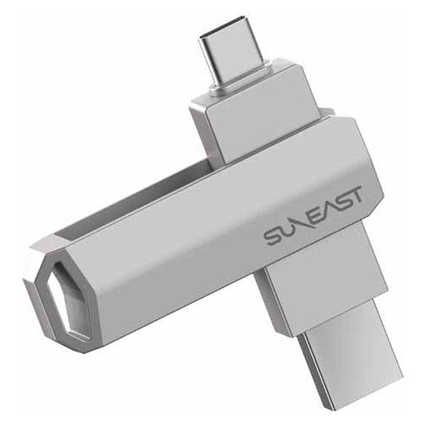 旭東エレクトロニクス Revolve R5 外付けポータブルSSD 1TB シルバー SE-PS00...