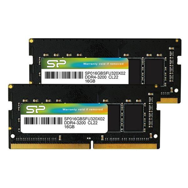 シリコンパワー ノートPC用メモリ DDR4-3200 16GB x 2枚入 SP032GBSFU3...