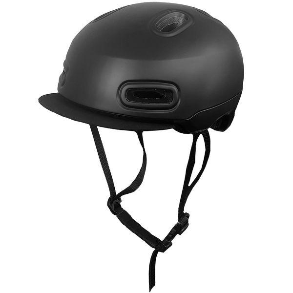 AQUA DREAM サイクリング自転車用ヘルメット ブラック 男女兼用フリーサイズ(57〜61cm...