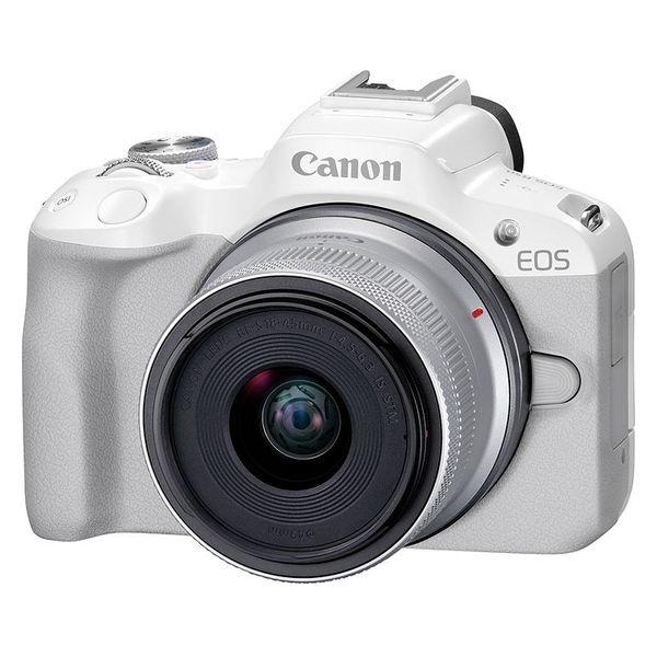 キヤノン ミラーレスカメラ EOS R50・RFーS18ー45 IS STMレンズキット (ホワイト...