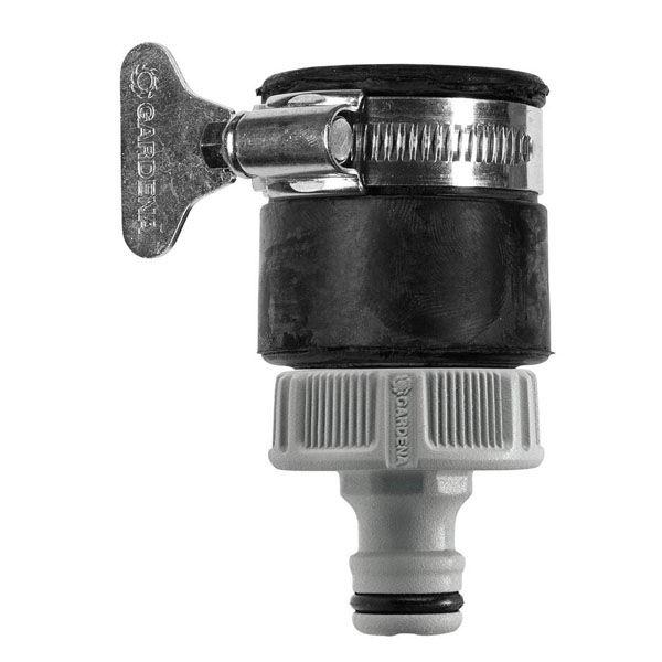 GARDENA 丸形水栓コネクター( 外径15~20 mmのネジ山のない蛇口用) 02907-20 ...