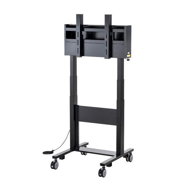 サンワサプライ 60型〜84型対応電動上下昇降ディスプレイスタンド CR-PL28BK 1台（直送品...