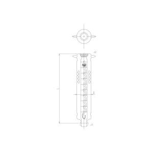 旭製作所 オールダーショウ ジャケットタイプ メッキ無 3504ー35/20ーB 1個 62-2107-95（直送品）