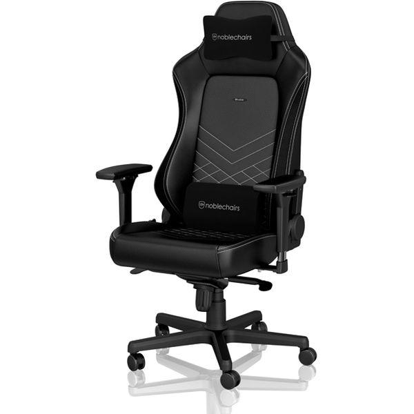 アーキサイト noblechairs HERO ゲーミングチェア PUレザー ブラック ホワイトステ...