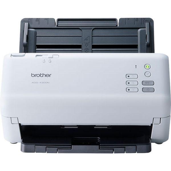 ブラザー ドキュメントスキャナー　（有線ＬＡＮ対応／４０ｐｐｍ／ＡＤＦ８０枚） ADS-4300N ...
