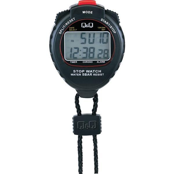 シチズンQ＆Q ストップウォッチ HS44-001 5気圧防水 1個（直送品）