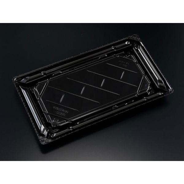 バイオPET 美枠寿司 2-5B 黒　600枚(50×12) FAPR300　リスパック（直送品）