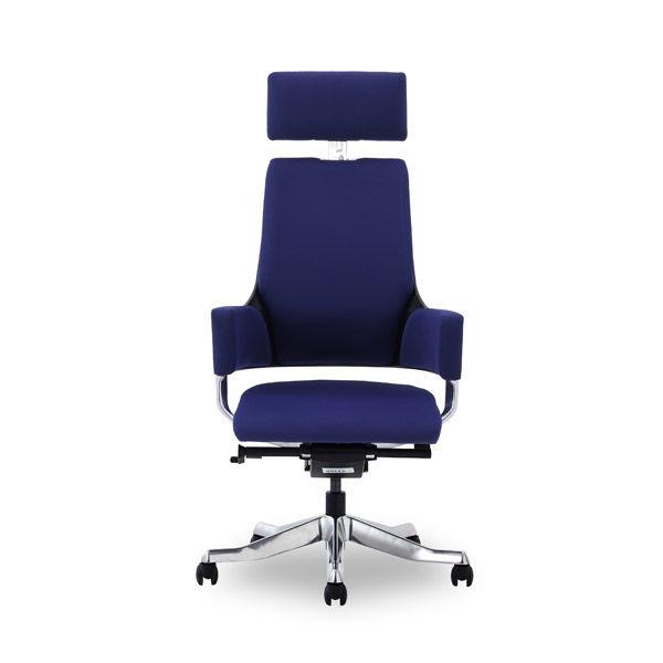 【軒先渡し】関家具 メリーフェア DELPHIII オフィスチェア ハイバック ファブリック ネイビ...