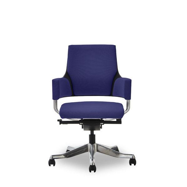 【軒先渡し】関家具 メリーフェア DELPHIII オフィスチェア ローバック ファブリック ネイビ...