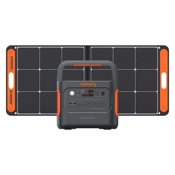 Jackery 1000 Plus ポータブル電源+ソーラーパネル100W×1枚セット JE-100...