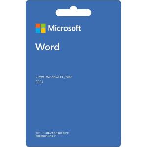 マイクロソフト Word 2024(最新 永続版)|Win11/10 mac PC2台 WORD2024/U 1個（直送品）