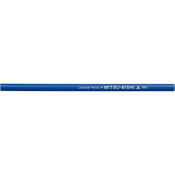 三菱鉛筆 色鉛筆 880 丸軸 青 K880.33 1セット（24本）（直送品）