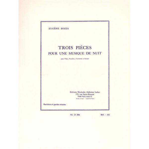 ALPHONSE LEDUC ボザ:夜の音楽のための3つの小品 (WOOD WIND QUARTET...