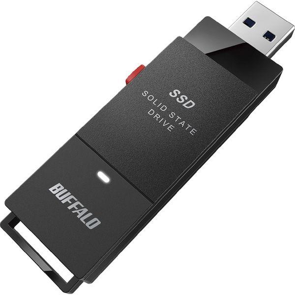 バッファロー 抗ウイルス・抗菌ポータブルＳＳＤ　ＵＳＢ３．２（Ｇｅｎ１）　ＴｙｐｅーＡ　スティック型...