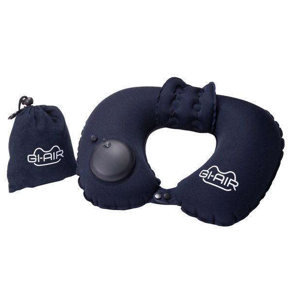 ハイ・キューブ トラベルピロー GI-AIR smart 収納ポーチ付き ナイトネイビー 32085...