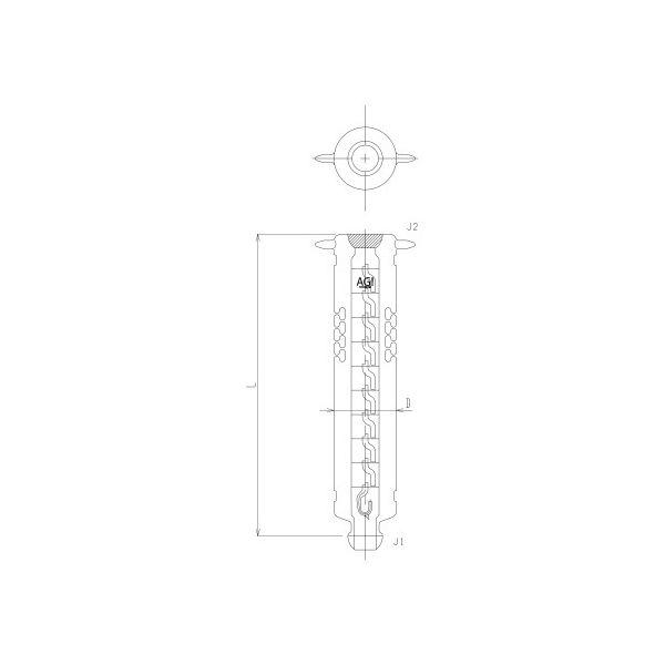 旭製作所 オールダーショウ ジャケットタイプ メッキ・スリット付 3502-50/20-B 1個 6...